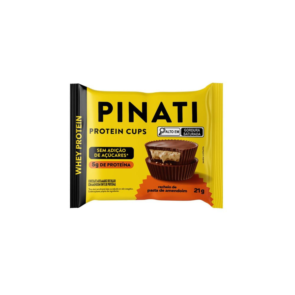 Protein Cups Pinati Amendoim 5g Proteína 21g