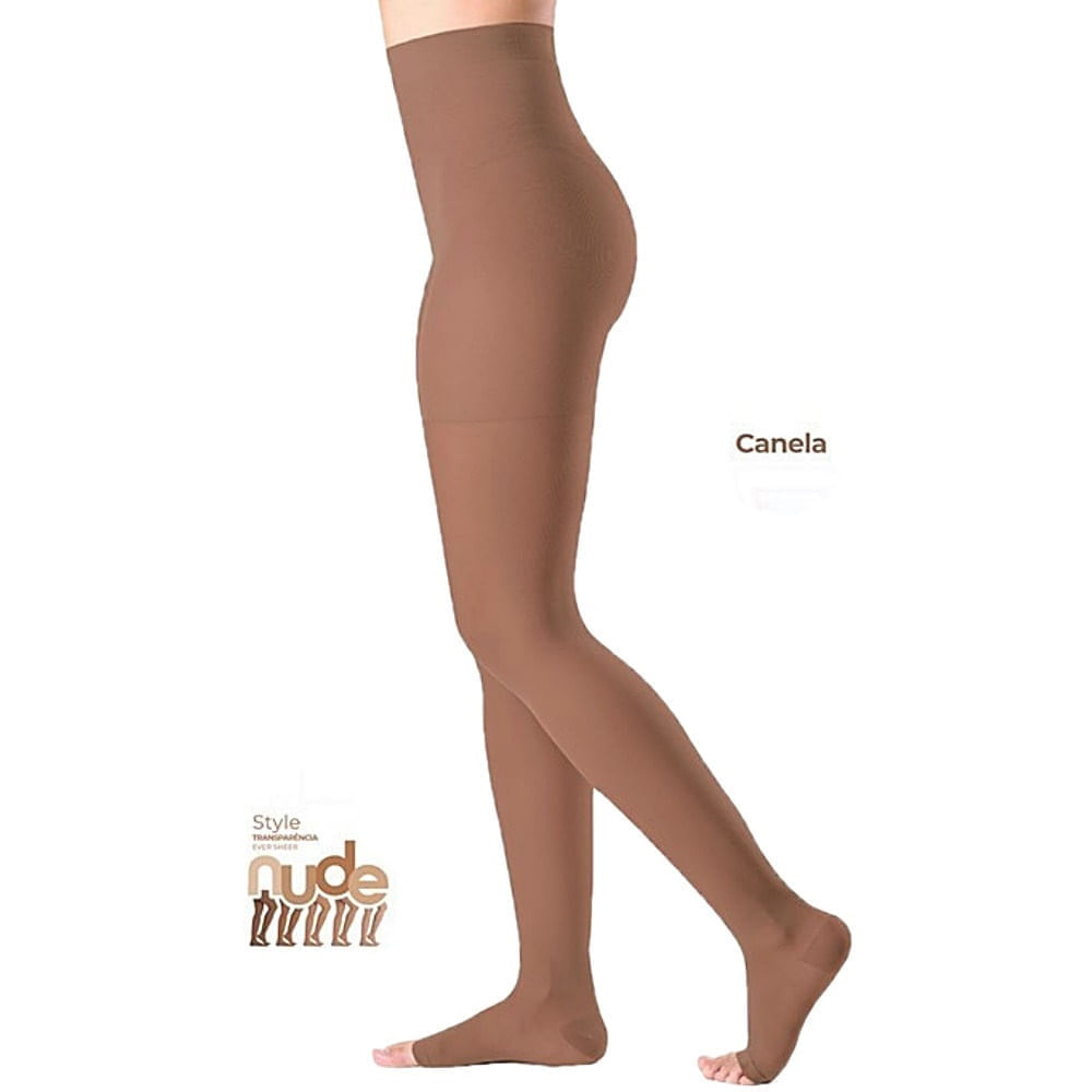 Meia-Calça Ever Sheer 20-30mmHg Aberta Canela P3