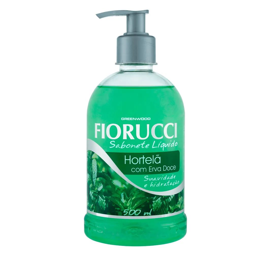 Sabonete Líquido Fiorucci Hortelã e Erva Doce 500ml