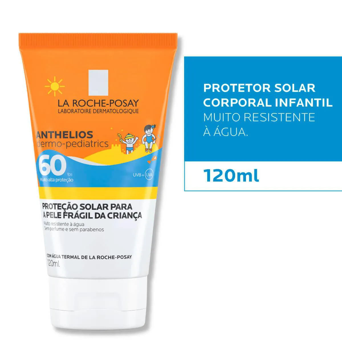 Protetor Solar La Roche-Posay Anthelios FPS60 Dermo-Pediatrics 120ml