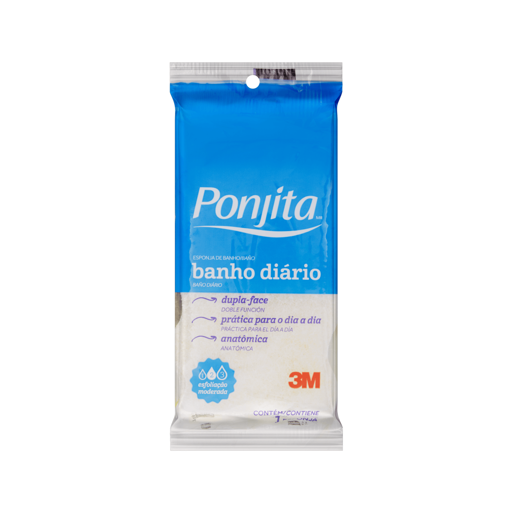 Esponja De Banho Diário Ponjita Amarela