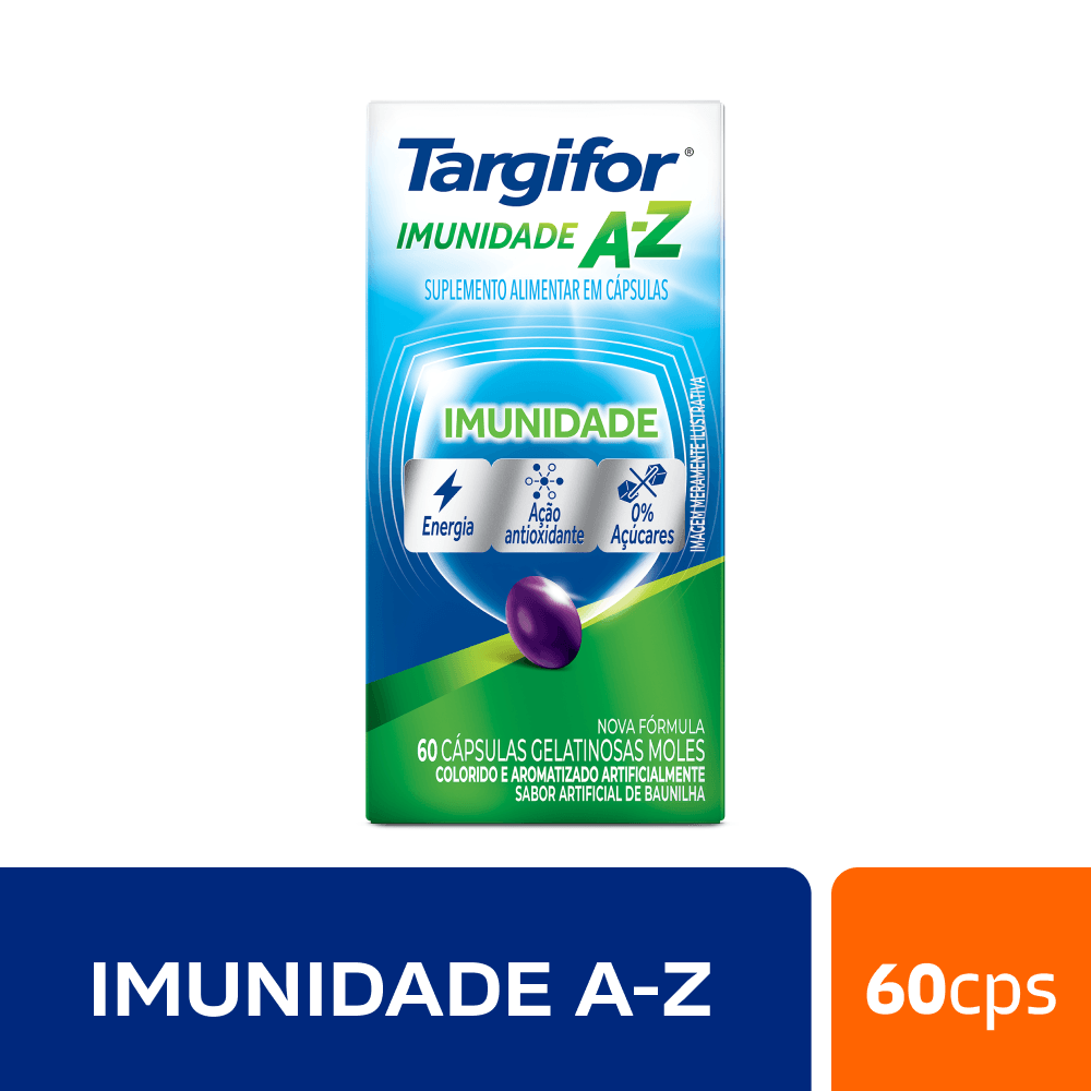 Suplemento alimentar Targifor Imunidade A-Z 60 Cápsulas