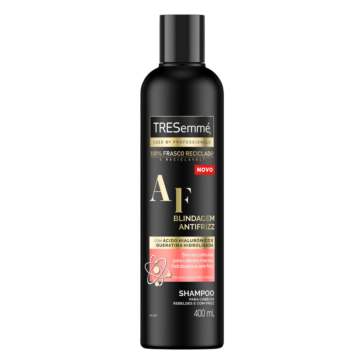 Shampoo TRESemmé Blindagem Antifrizz Queratina e Ácido Hialurônico 400ml