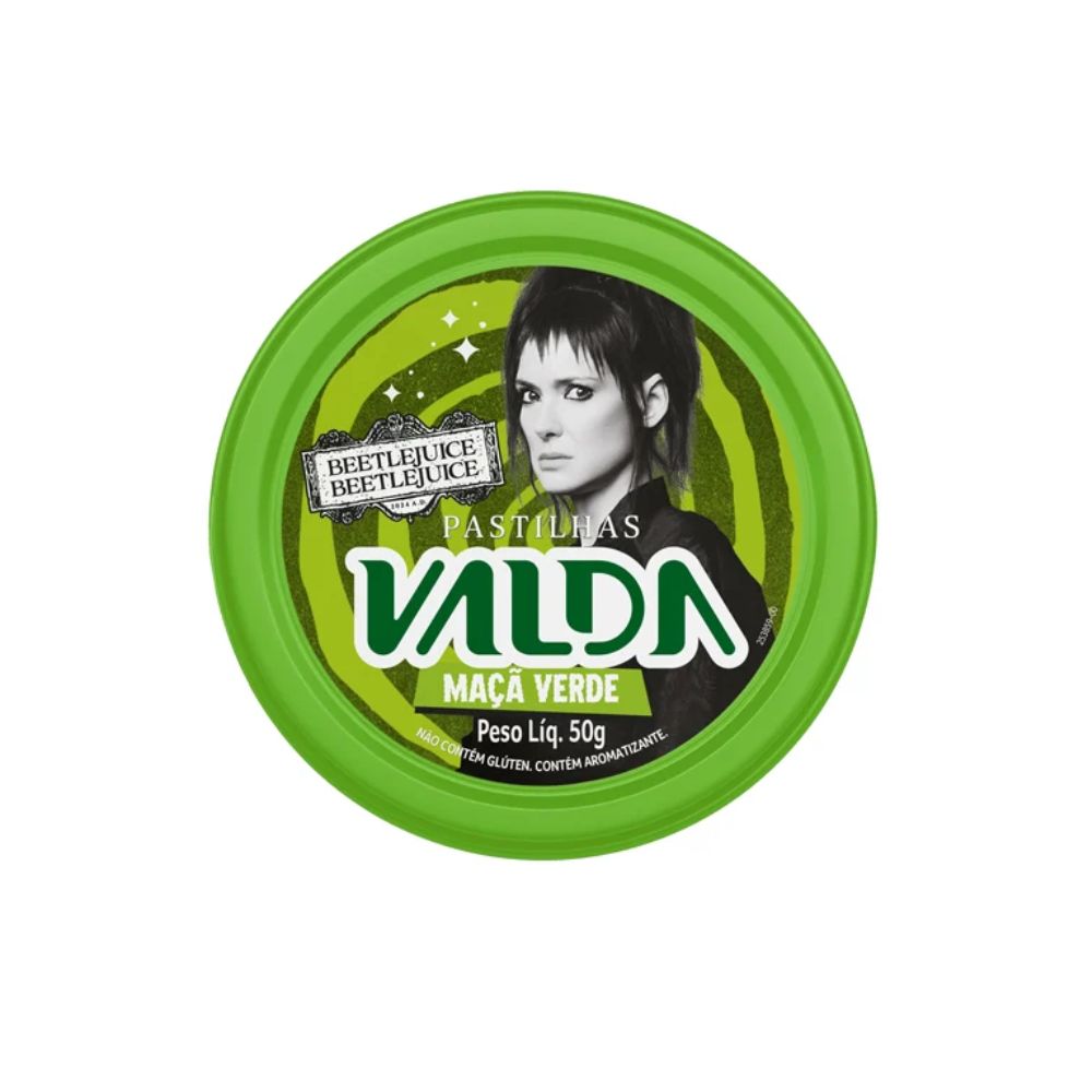 Pastilha Valda Beetlejuice Gelatina Maçã-Verde 50g