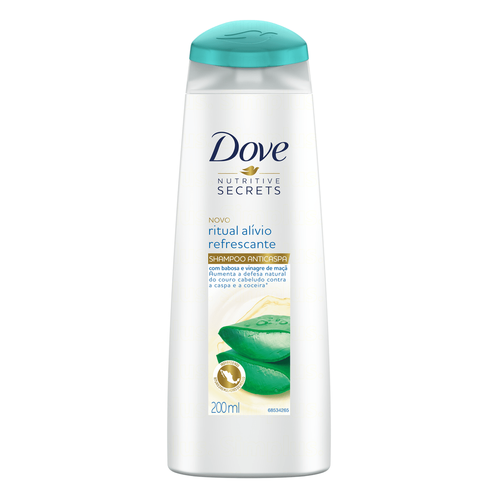 Shampoo Anticaspa Dove Nutritive Secrets Ritual Alívio Refrescante 200ml