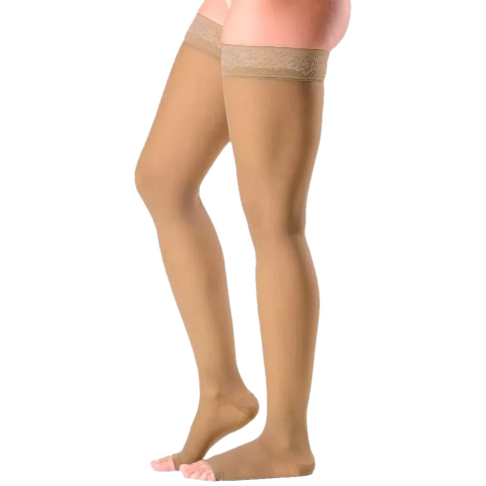 Meia 7/8 Ever Sheer 20-30 mmHg Aberta Natural Tam M2