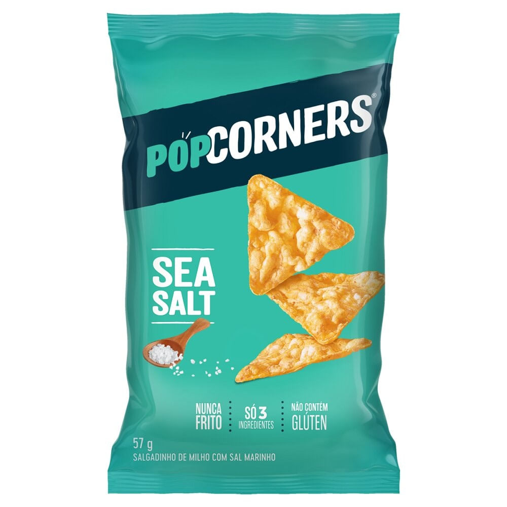 Salgadinho PopCorners Sabor Sea Salt 57g
