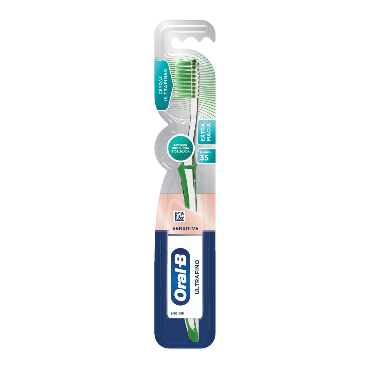Escova Dental Oral-B Sensitive Ultrafino Cerdas Ultrafina Extra Macia 1 Unidade