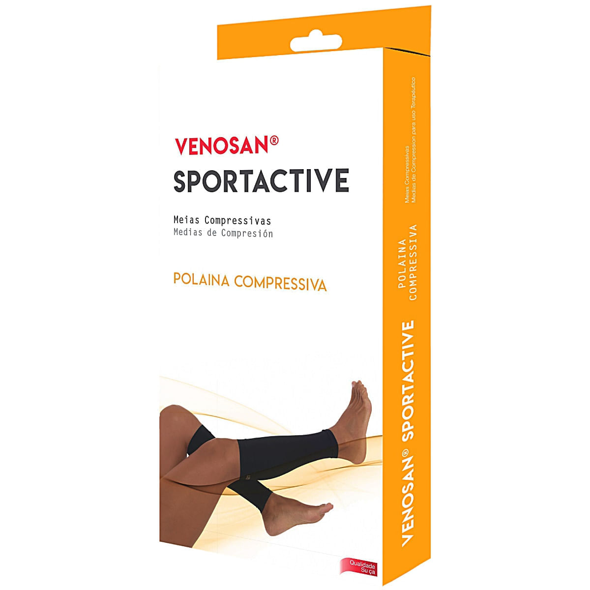 Polaina Compressiva Sportactive Venosan - Bege - Tamanho P