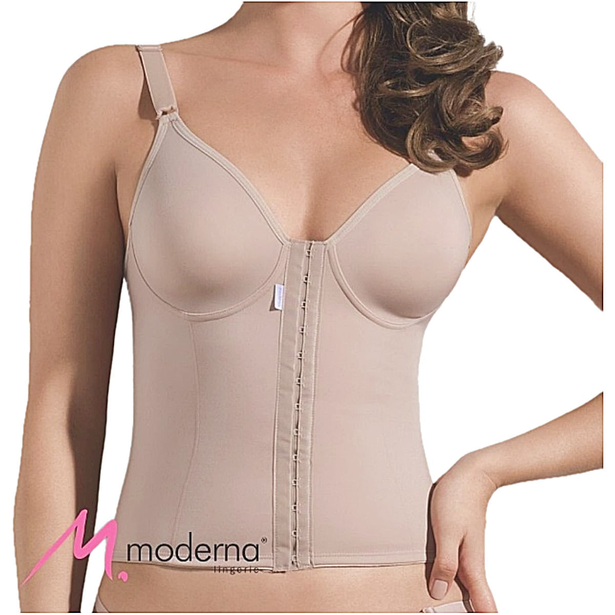Corpete Feminino com Abertura Frontal Cinta Moderna 3013 Tam 52 Chocolate