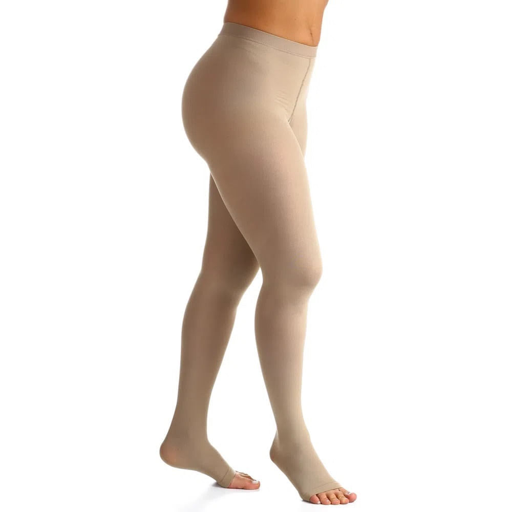 Meia-Calça Select Comfort 20-30mmHg - Aberta - Natural - Tamanho M2