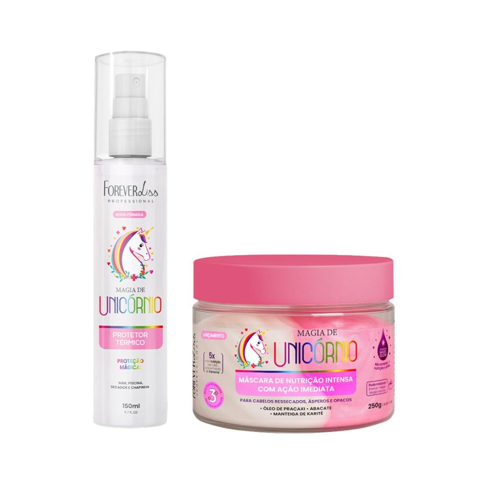 Forever Liss - Kit Magia de Unicórnio Protetor 150g + Máscara 250g
