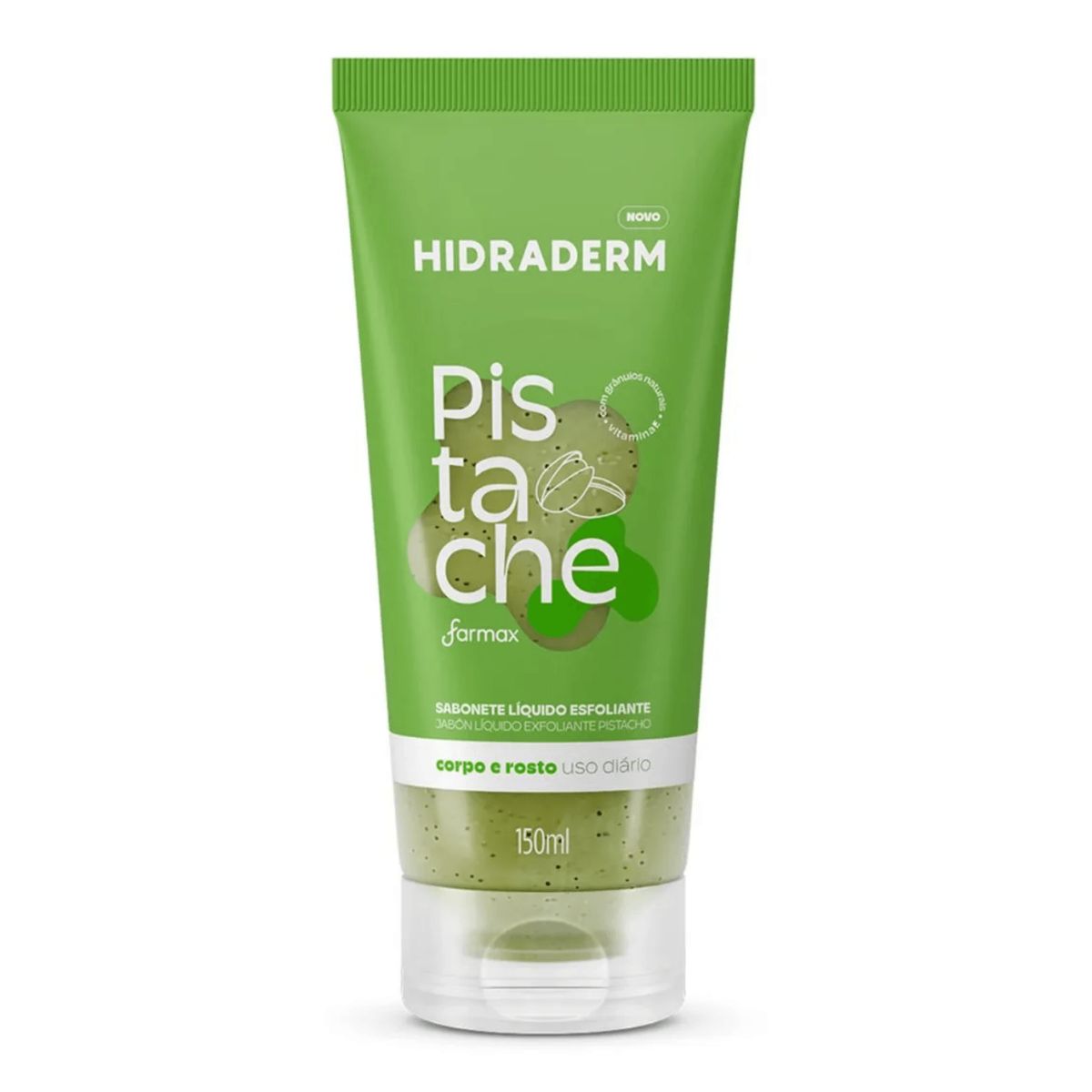 Sabonete Líquido Esfoliante Hidraderm Pistache 150ml