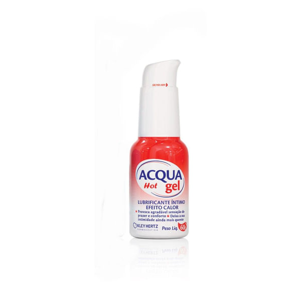 Lubrificante Acqua Gel Hot Íntimo 60g - Kley Hertz