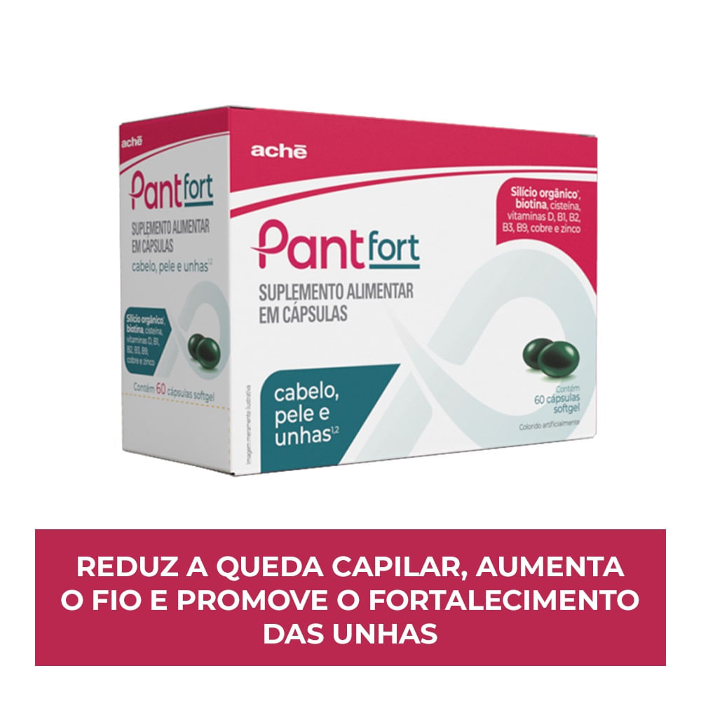 Suplemento Alimentar Pantfort 60 Cápsulas Softgel