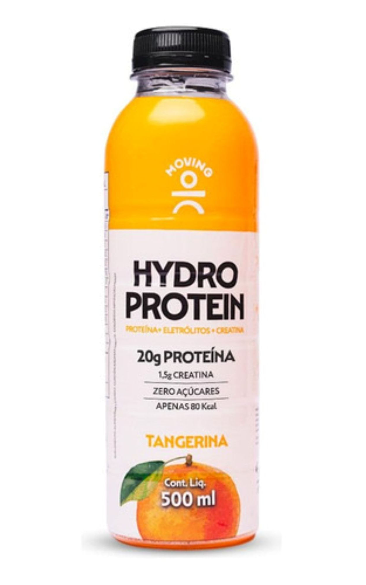 Suplemento Alimentar Hydro Protein Tangerina Zero Açúcar 3g Creatina E Eletrólitos 30g Proteína 500ml