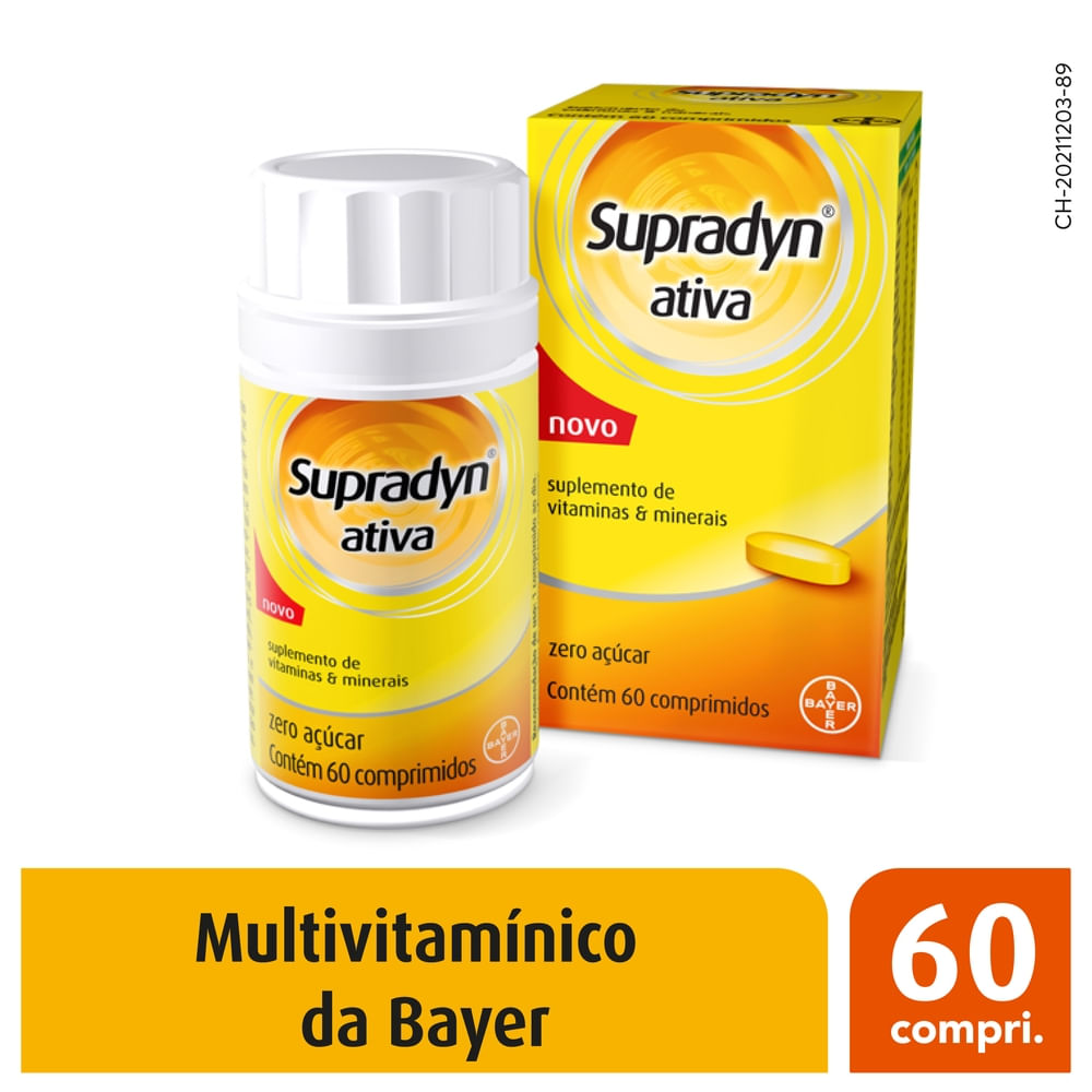 Supradyn Ativa Multivitamínico adulto 60 comprimidos