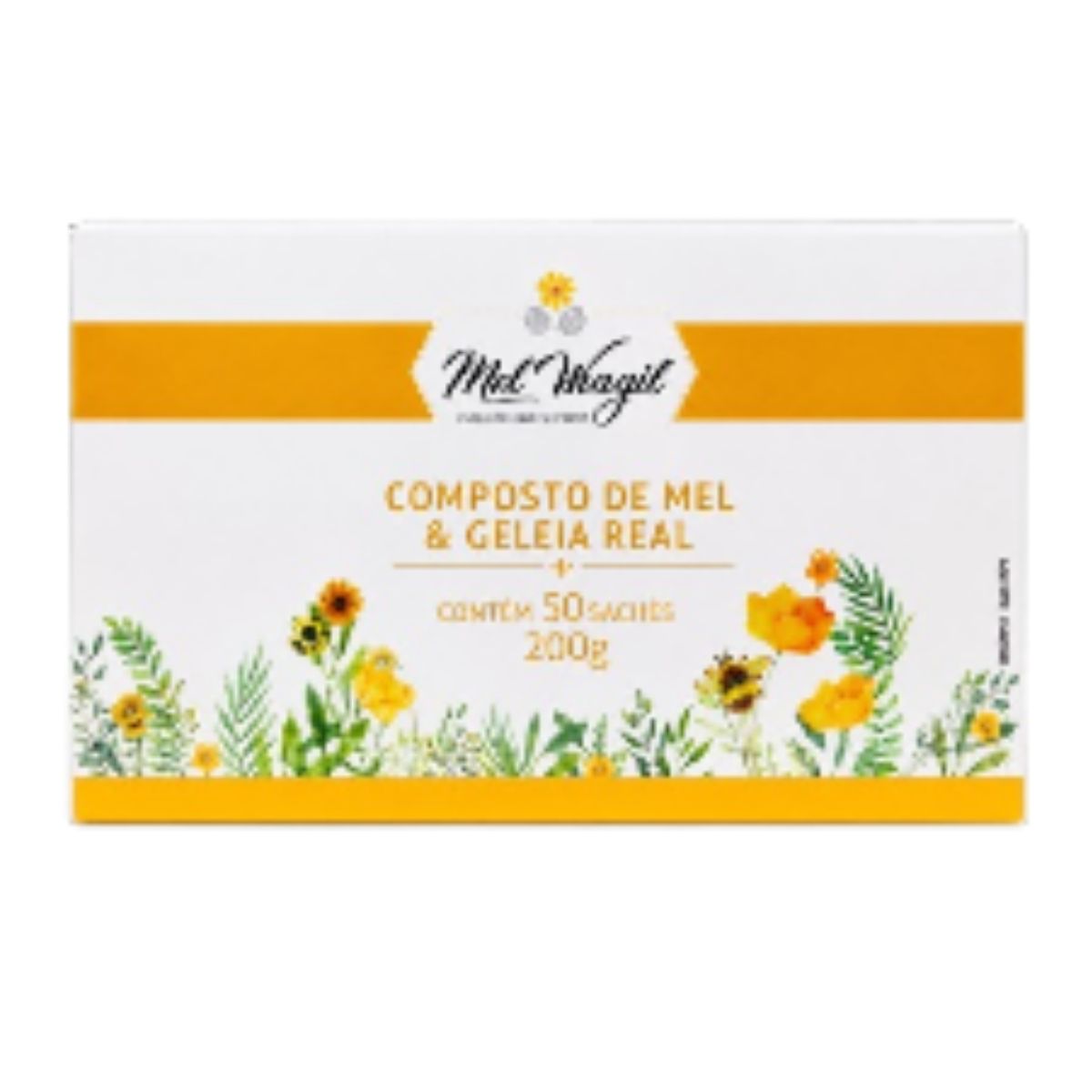 Composto De Mel Wenzel Com Geléia Real Sachê Com 50 Unidades