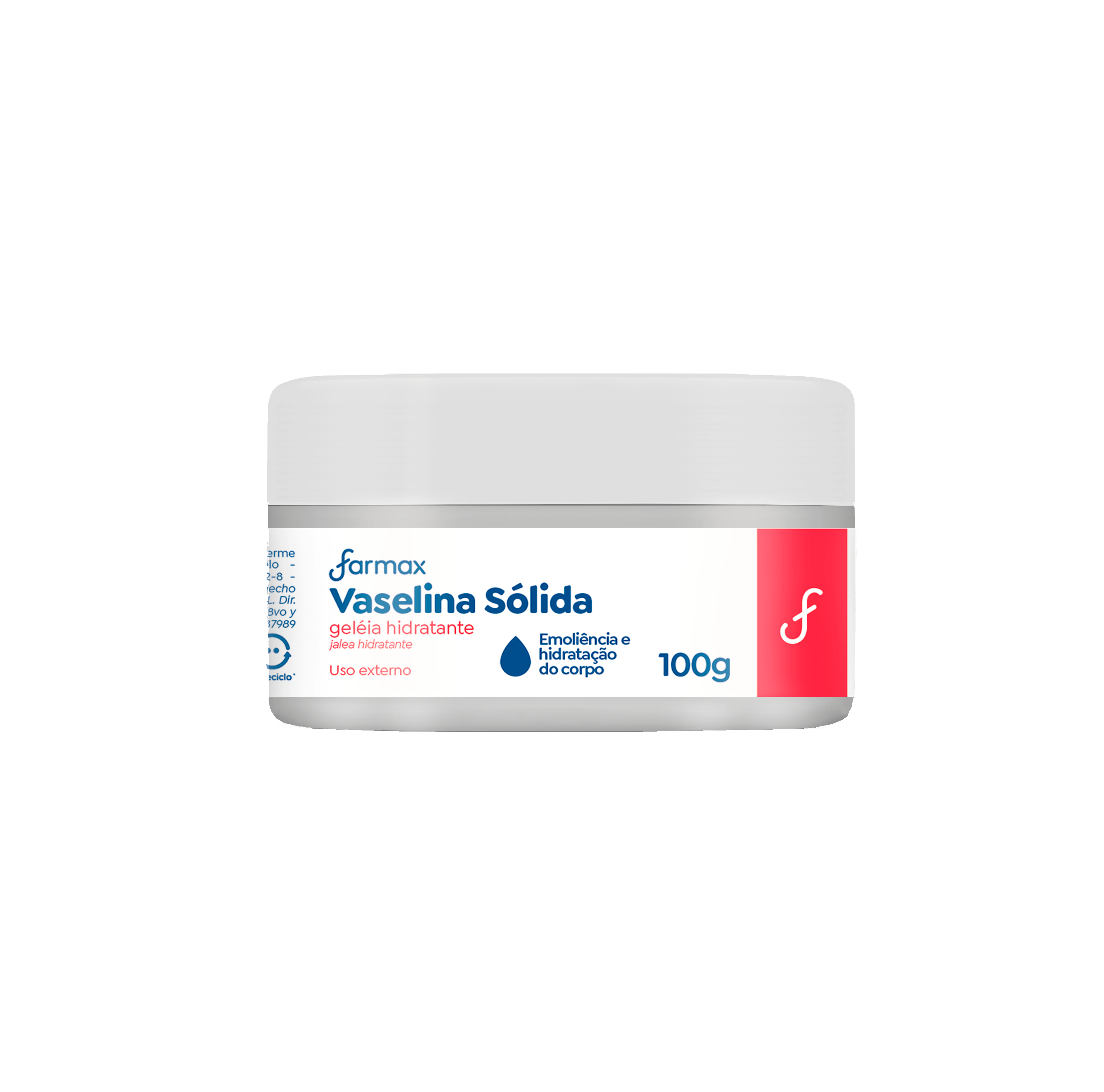 Geleia Hidratante de Vaselina Farmax 100g