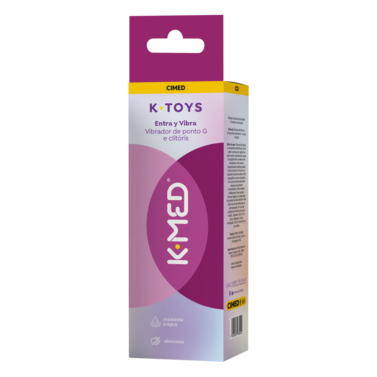 Vibrador de Ponto G E Clitóris entra y vibra k-med k-toys