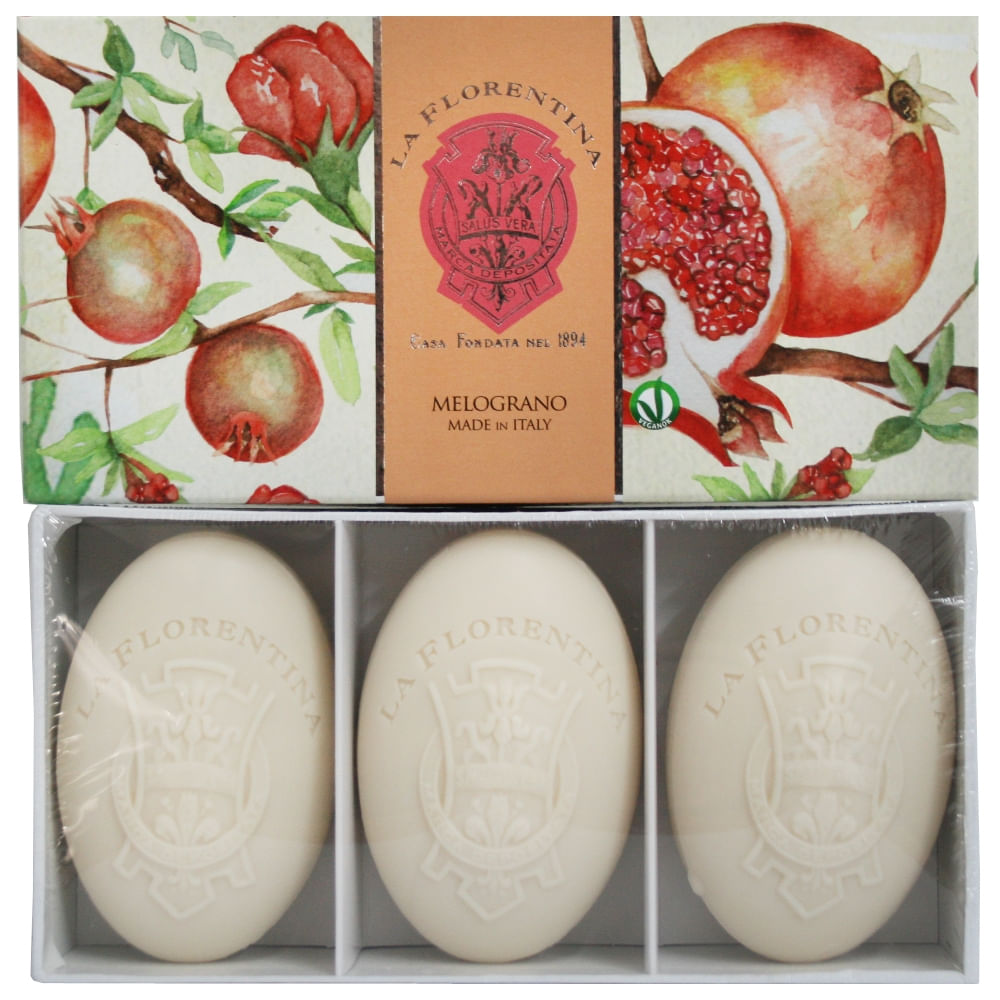Kit Sabonete em Barra Pomegranate La Florentina 3x150g