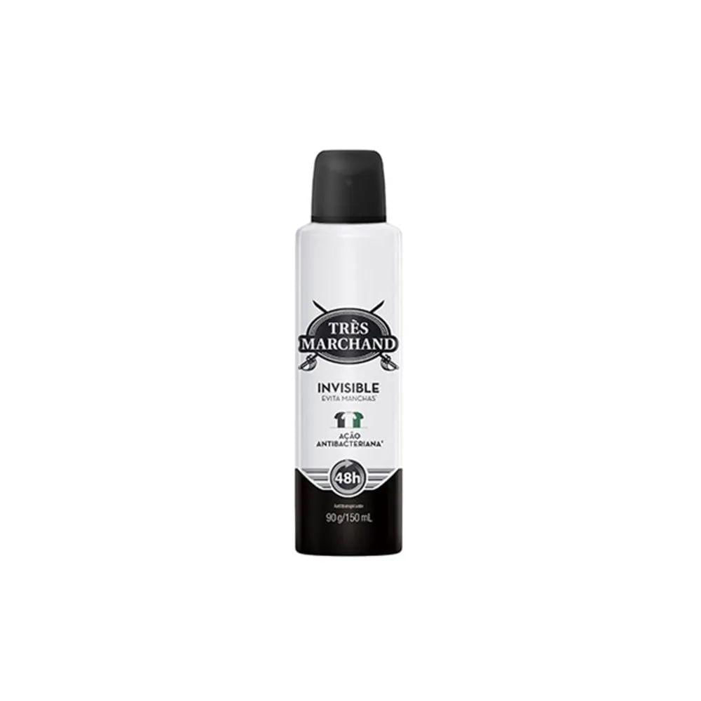 Desodorante Tres Marchand Aerosol Invisible 150ml/90g