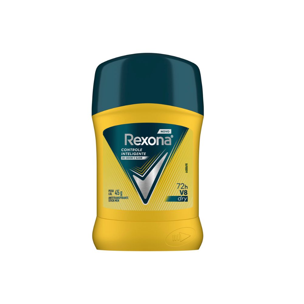 Desodorante Antitranspirante Rexona Men V8 72h Stick 45g