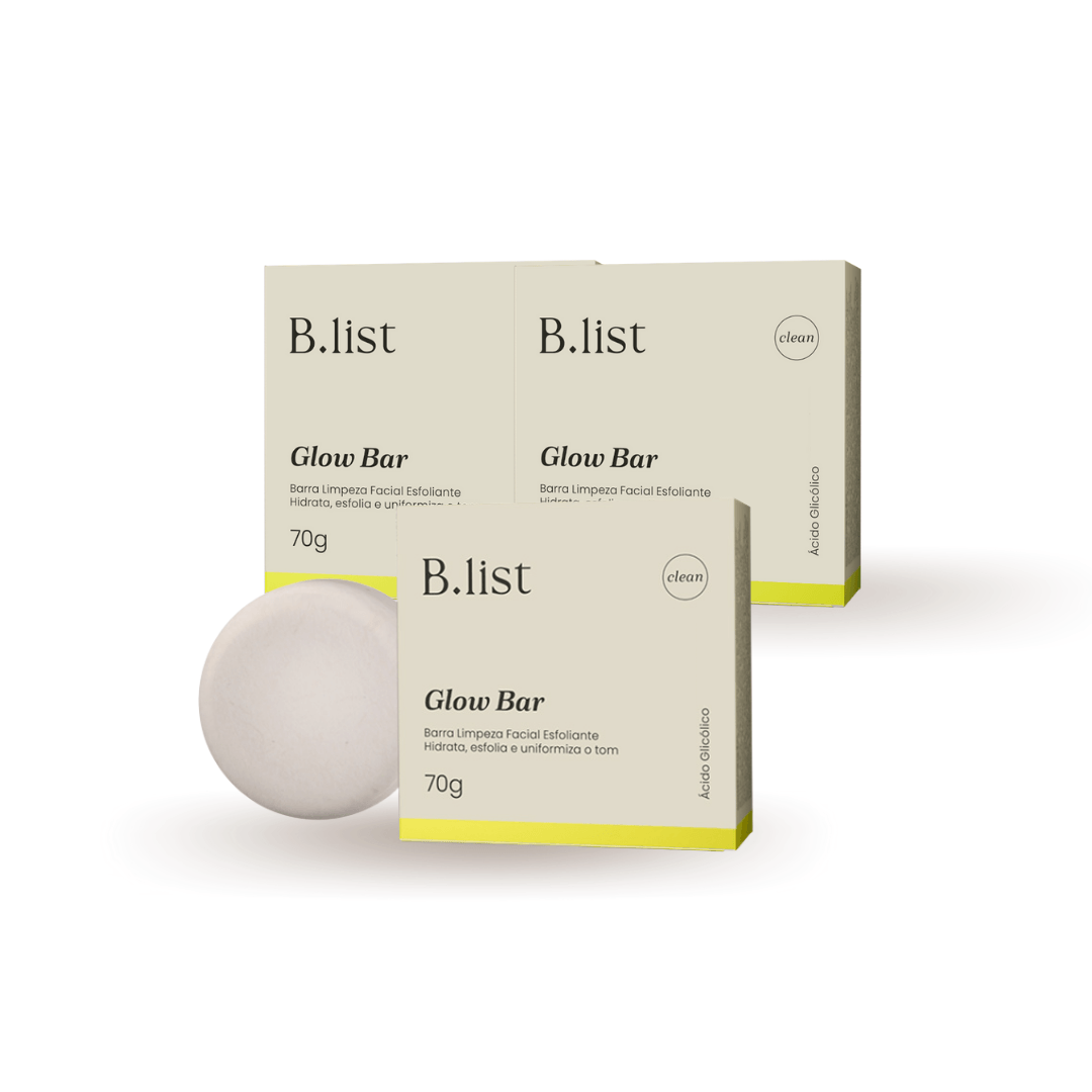 Kit Barra de Limpeza Glow Bar Esfoliante Blist 3x70g