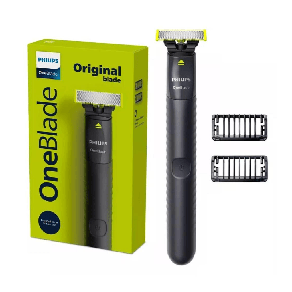 Barbeador Elétrico Philips OneBlade Bivolt 1 Unidade + 2 Pentes Aparadores
