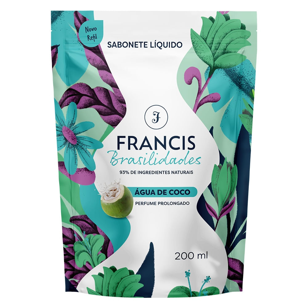Sabonete Líquido Francis Brasilidades Água De Coco Refil 200ml