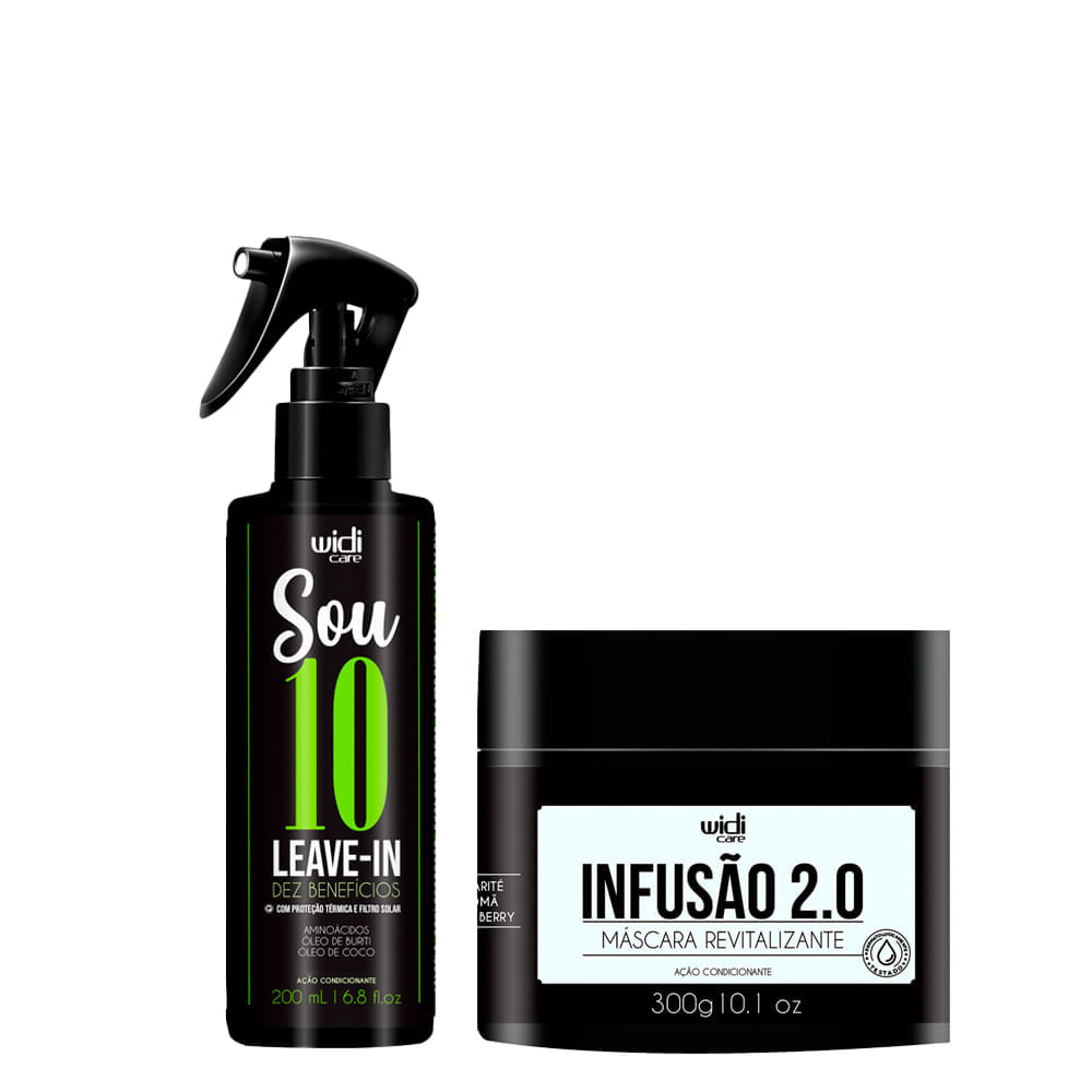 Widi Care - Kit Infusão 2.0 + Sou 10 - Máscara 300g + Leave-In 200ml