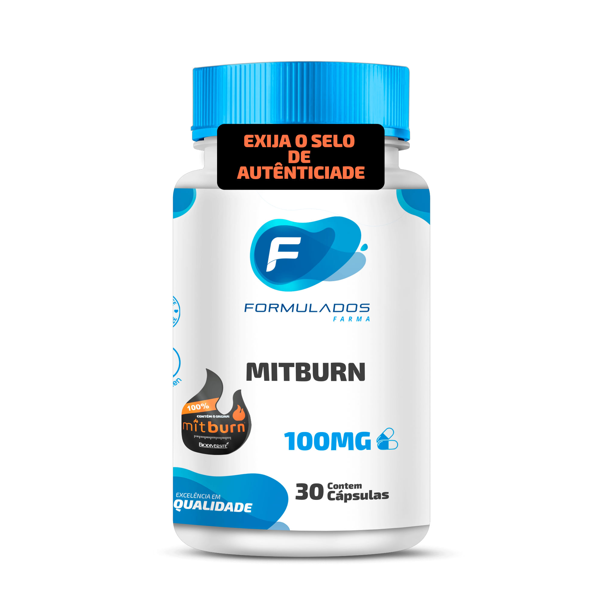 Mitburn 100mg 30 Cápsulas - Formulados Farma