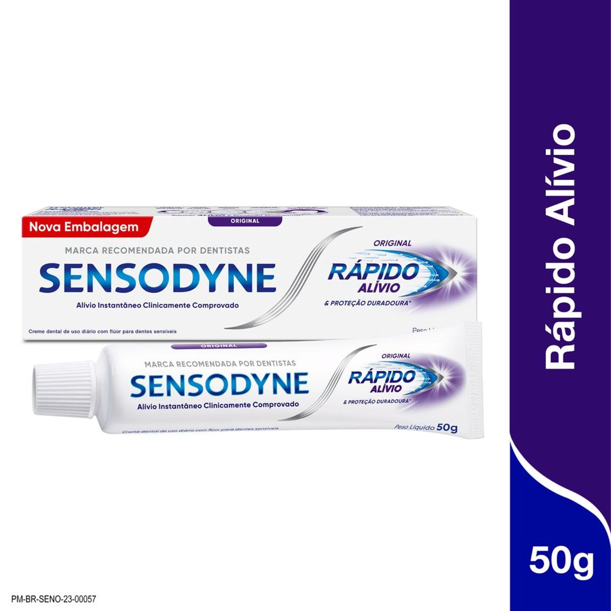 Creme Dental Sensodyne Rápido Alívio Original para Dentes Sensíveis 50g