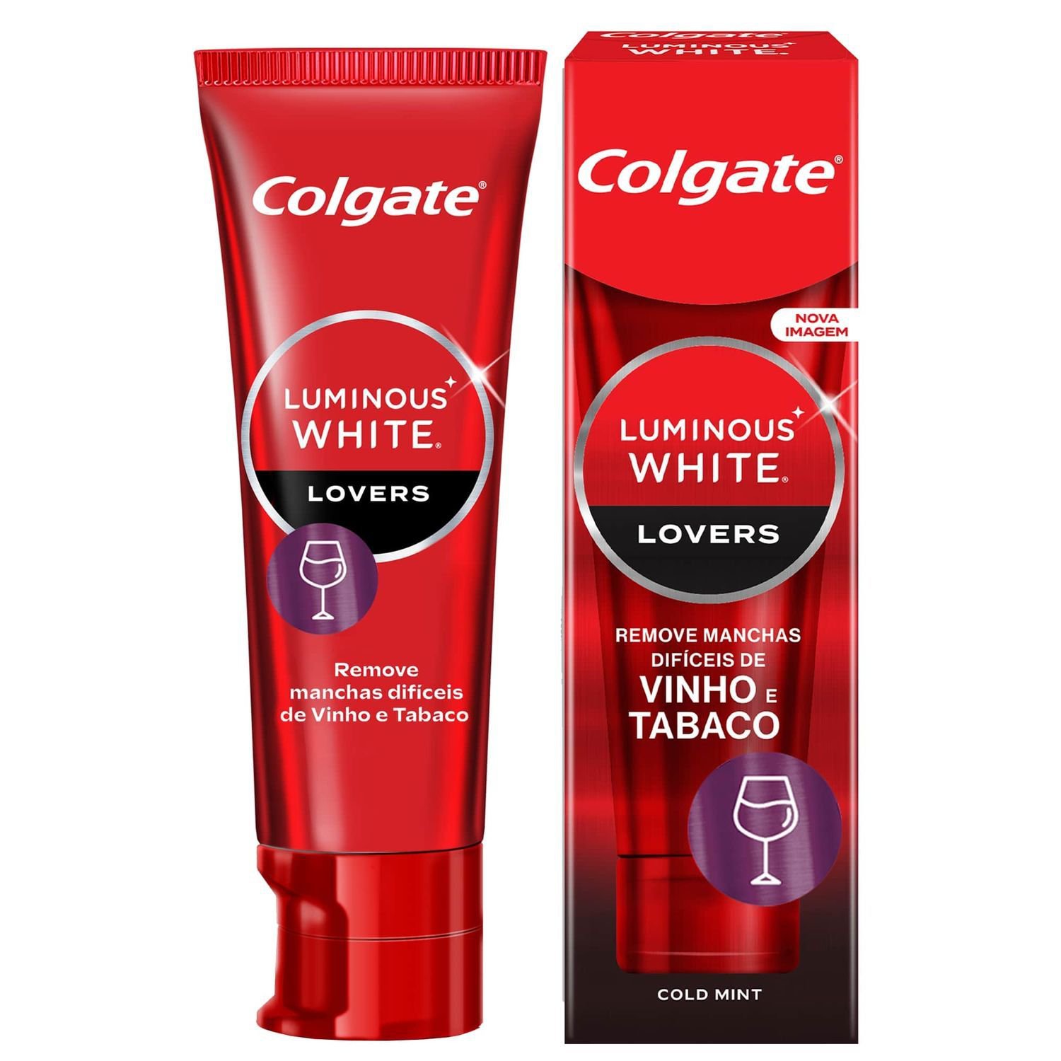 Creme Dental Colgate Luminous White Lovers Manchas de Vinho Clareador 70g