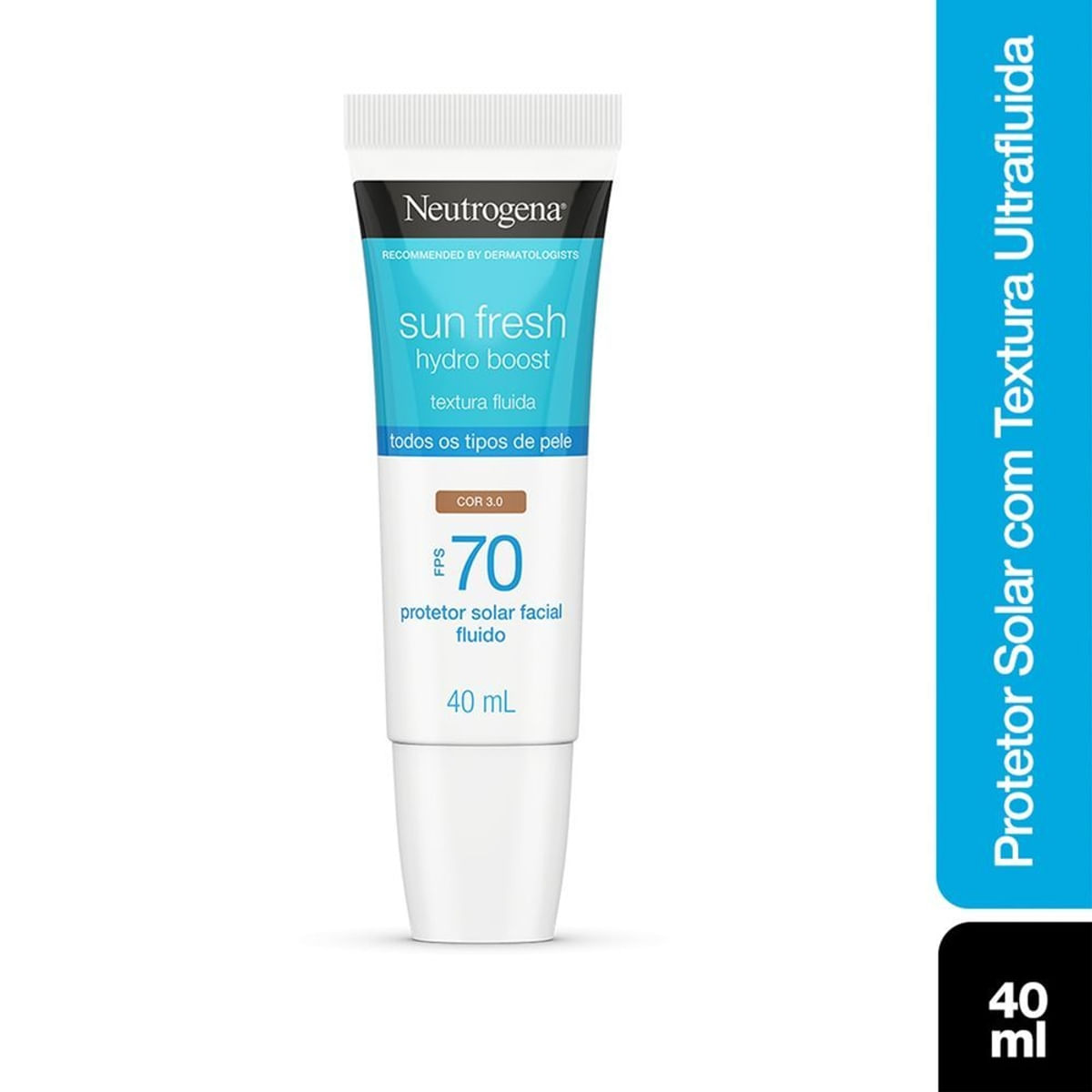 Protetor Solar Facial Neutrogena Sun Fresh Hydro Boost FPS70 Cor 3.0 40ml