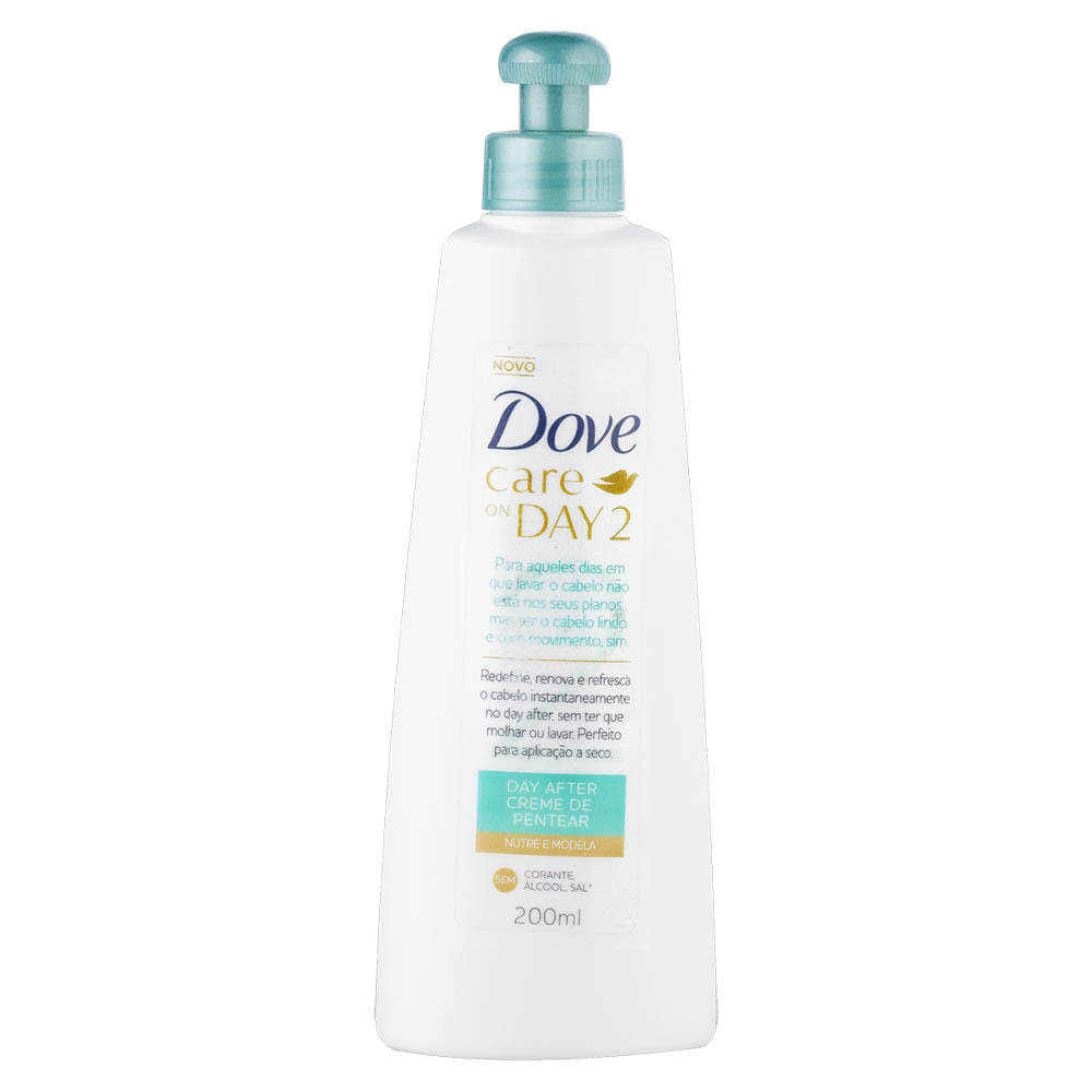 Creme De Pentear Dove Care On Day 2 Day After Nutre E Modela 200ml