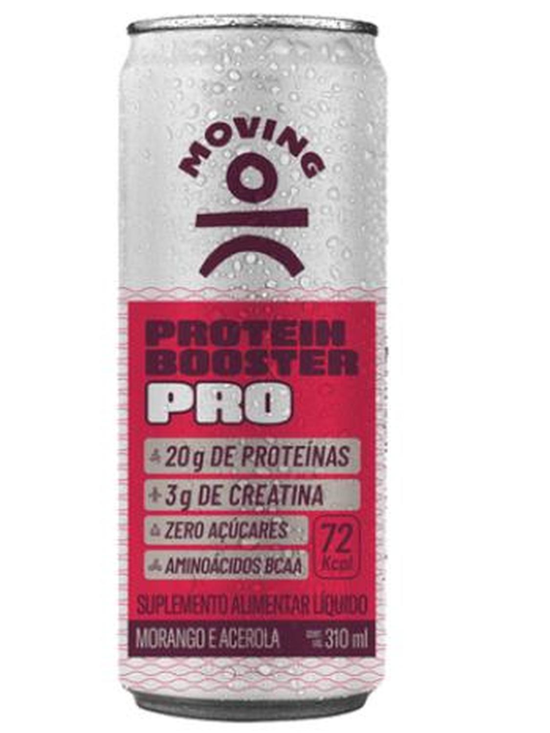Suplemento Alimentar Moving 20g De Proteínas E Aminoácidos Morango E Acerola Zero Açúcar 310ml