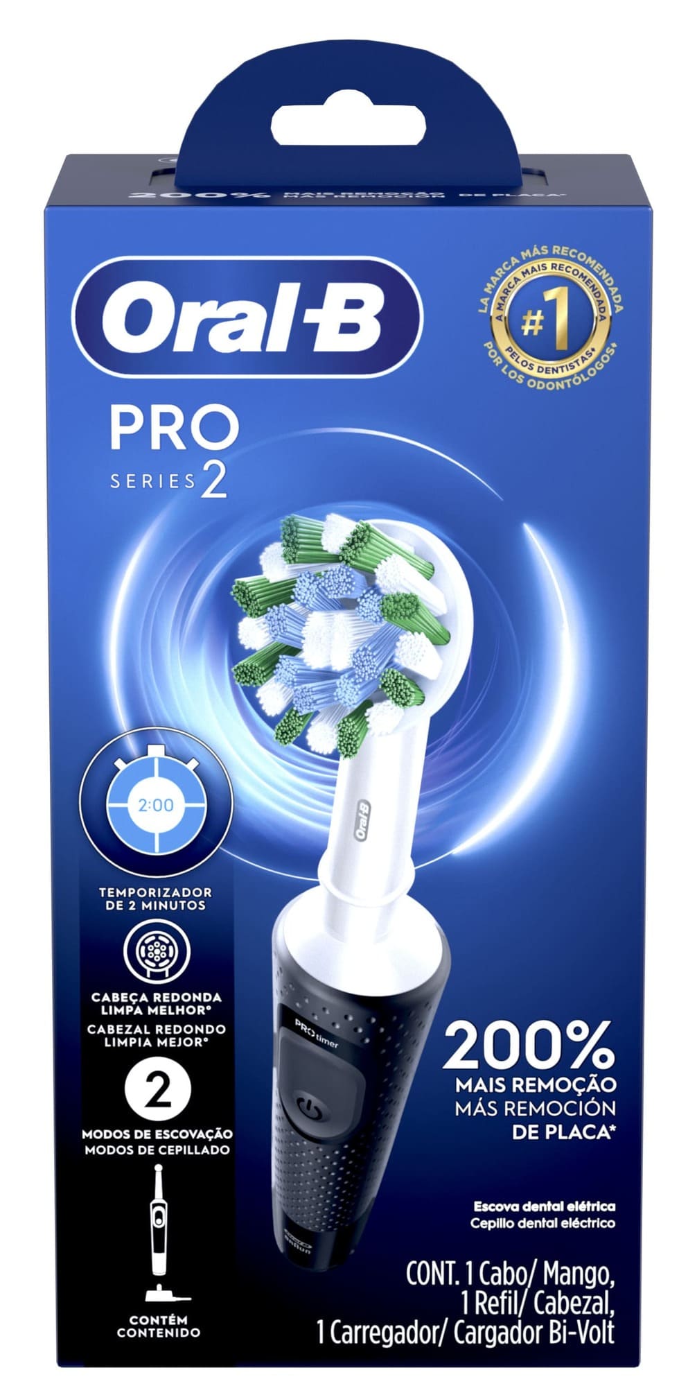 Escova Dental Elétrica Oral-B Pro Series 2 Timer Bivolt 1 Unidade