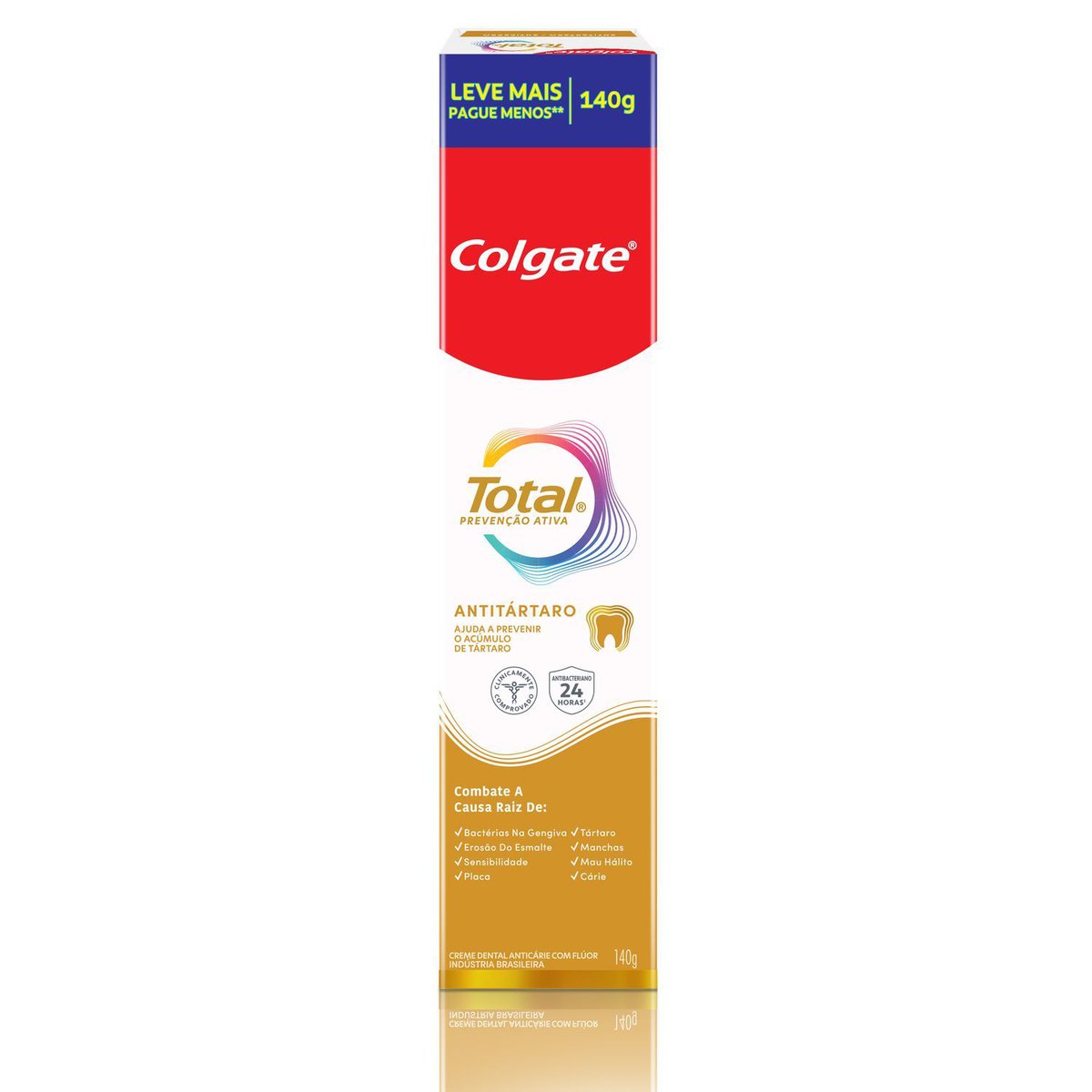 Creme Dental Colgate Total Prevenção Ativa Anti Tártaro 140g