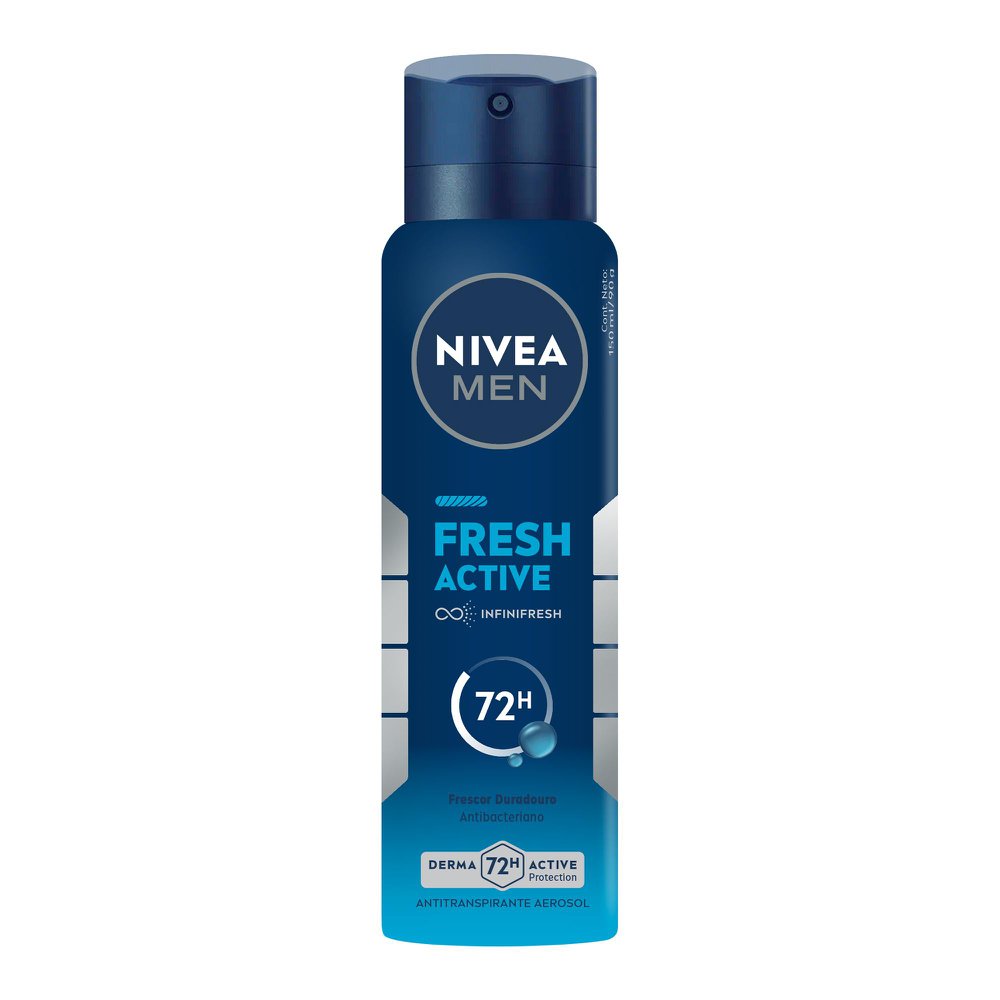 NIVEA MEN Desodorante Antitranspirante Aerossol Fresh Active 150ml