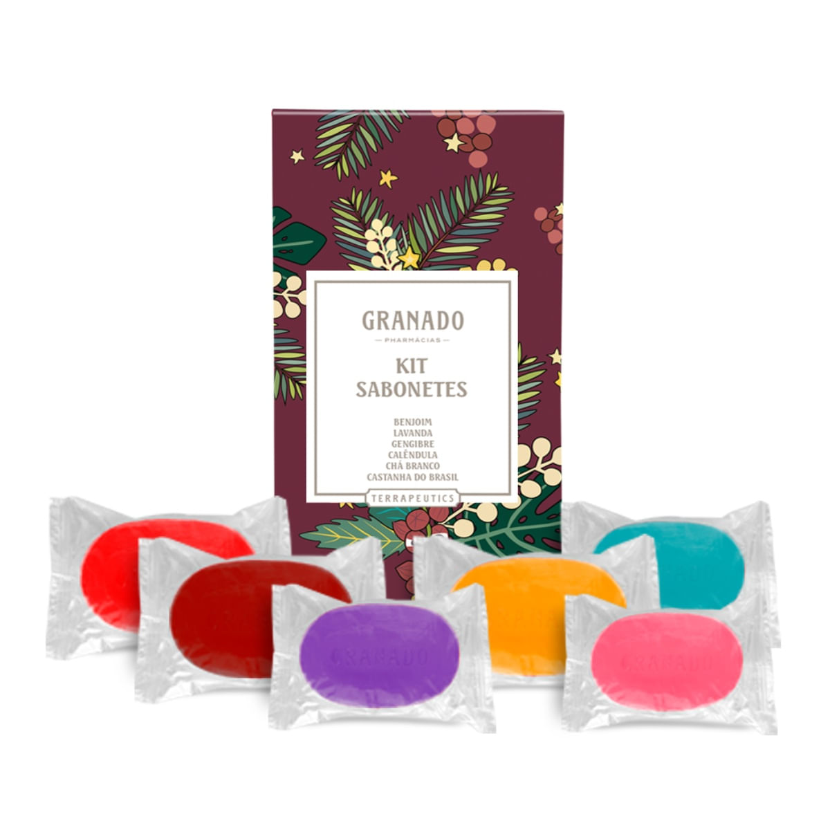 Kit Sabonete de Glicerina Granado Mix de Fragrâncias 90g 6 Unidades