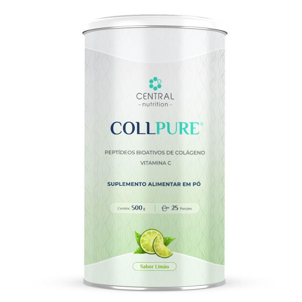 Collpure Colageno 500g Sabor Limão Central Nutrition