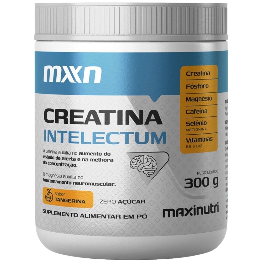 Creatina Intelectum (Fósforo, Magnésio, Cafeína, SeLênio + Vitaminas) 300g - Maxinutri