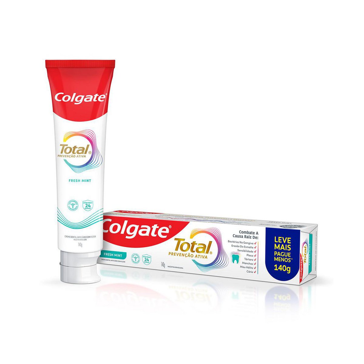Creme Dental Colgate Total Prevenção Ativa Fresh Mint 140g