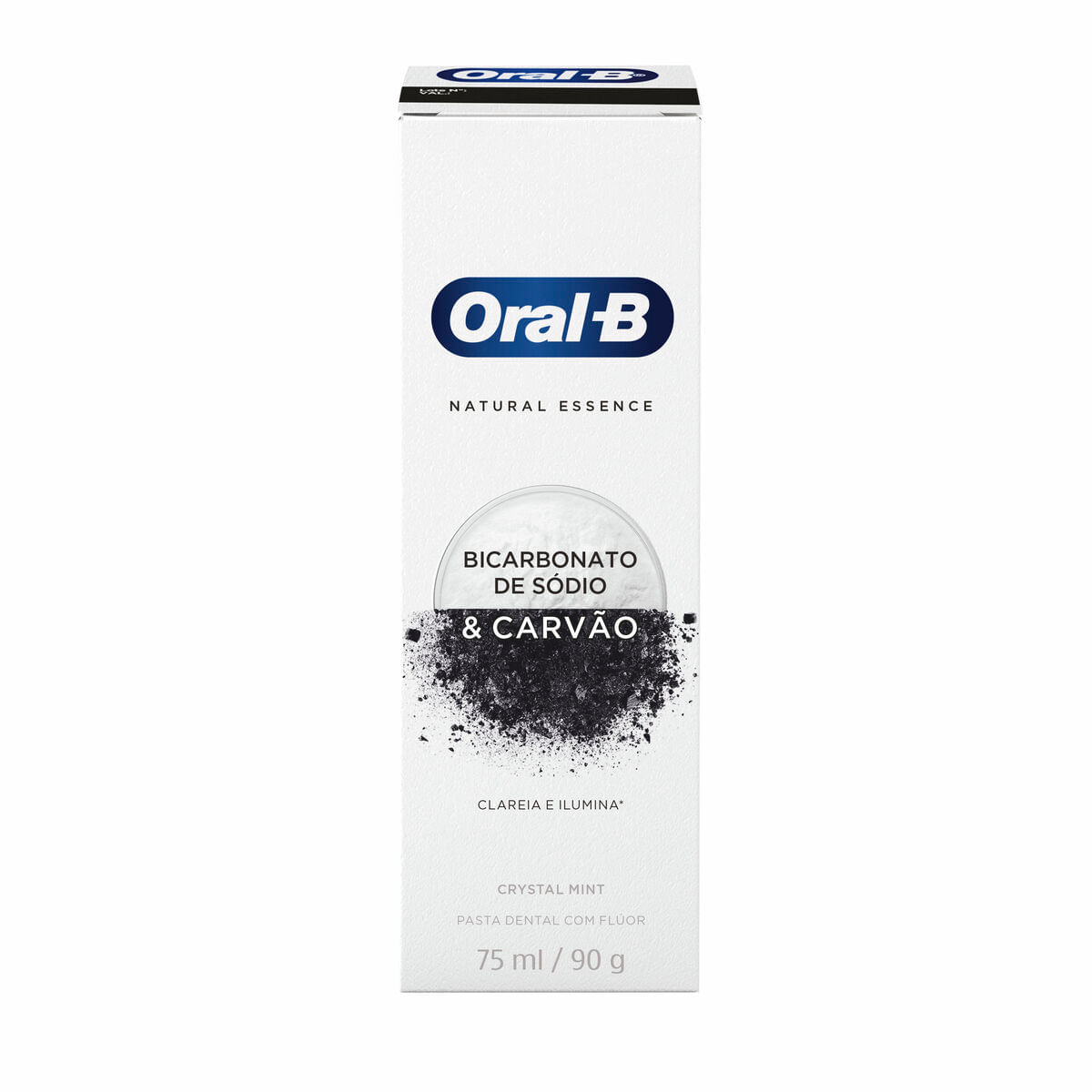 Creme Dental Oral-B Natural Essence Bicarbonato de Sódio e Carvão 90g