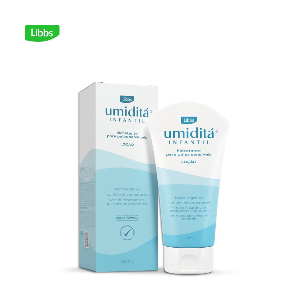Loção Hidratante Infantil Umiditá Hipoalergênica Sem Fragrância 120ml