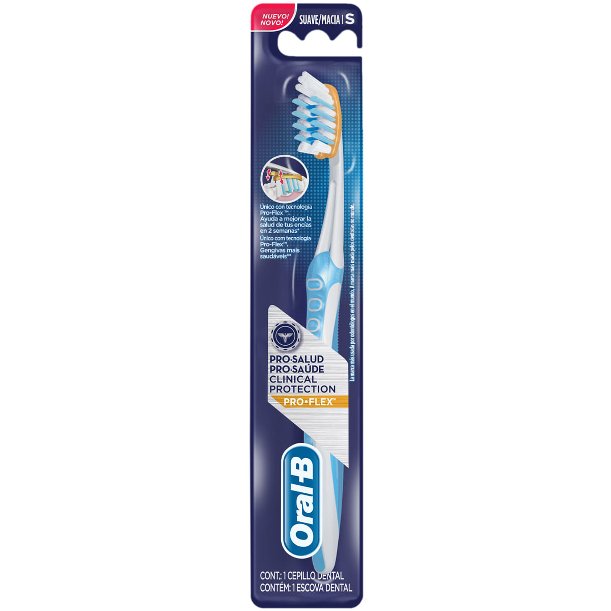 Escova Dental Oral B Pro Saúde Clinical Protection Proflex