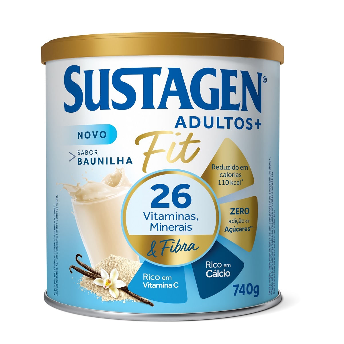 Sustagen Adultos+ Fit Baunilha 740g