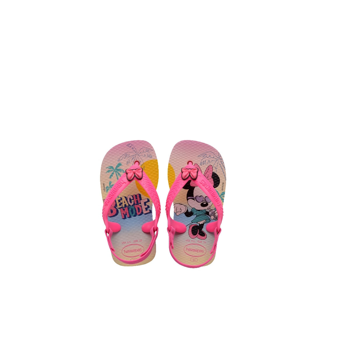 Sandalia Havaianas Disney Rosa Clas 21