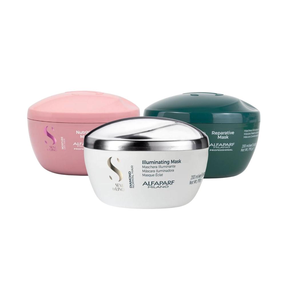 Alfaparf Semi Di Lino - Cronograma Capilar Máscaras - 200ml